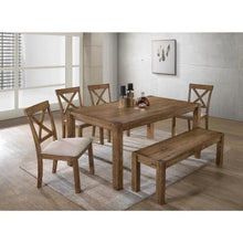 Load image into Gallery viewer, Dining Chair With Open X Back (Set of 2) - Brown / Beige
