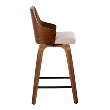 Load image into Gallery viewer, Ariana - Mid Century Modern Counter Stool (Set of 2)
