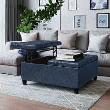 Load image into Gallery viewer, Harrison - Upholstered Coffee Table Storage Ottoman