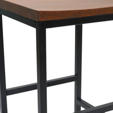 Load image into Gallery viewer, Steel Swivel Backless Bar Height Chair With Footrest 30" - Chestnut