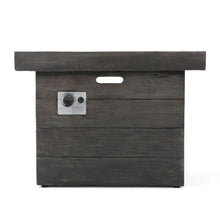 Load image into Gallery viewer, Anchorage - Wood Square Fire Pit 40, 000 Btu - Gray