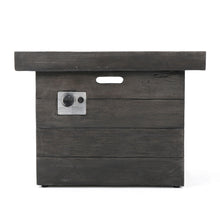 Load image into Gallery viewer, Anchorage - Wood Square Fire Pit 40, 000 Btu - Gray