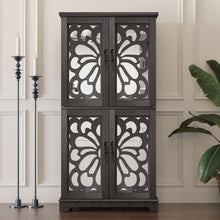 Load image into Gallery viewer, Modern Sideboard Buffet With 4 Mirrored Doors, Adjustable Shelves