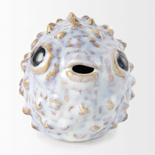 Load image into Gallery viewer, Petite Puffer Fish Sculpture - Off White