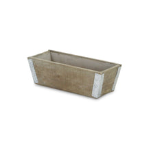 Load image into Gallery viewer, Rectangular Planter Box (638082) - Natural / Silver