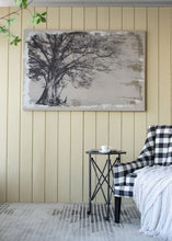 Load image into Gallery viewer, Large Arboreal Shelter Canvas Art Print, Traditional Style Floral Wall Art, Home Decor Accent Piece - Gray / White Matte