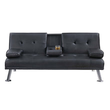 Load image into Gallery viewer, Adjustable Sofa With Fold Down Table And Cup Holders