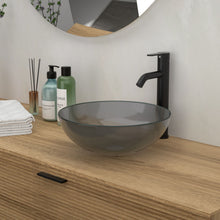 Load image into Gallery viewer, Artistic Tempered Glass Vessel Sink With Pop Up Drain