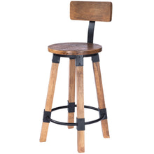 Load image into Gallery viewer, 37.75" Iron Bar Chair - Brown / Natural