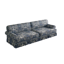 Load image into Gallery viewer, Luxuriously Comfortable Cloud Couch With Elegant Rolled Arms & Pleated Skirt Design