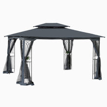 Load image into Gallery viewer, Patio Gazebo Tent With Ventilated Double Roof And Mosquito Net