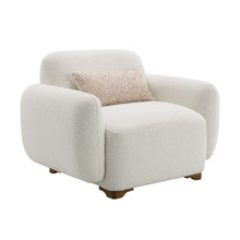 Load image into Gallery viewer, Darius - Boucle Accent Chair With 1 Toss Pillow - Beige