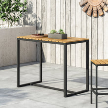 Load image into Gallery viewer, Ernesto - Outdoor Industrial Acacia Wood Bar Table