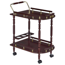 Load image into Gallery viewer, 2 Shelf Serving Cart - Brown