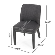 Load image into Gallery viewer, Modern Dining Chair With Durable Fabric Upholstery And Sturdy Wooden Frame (Set of 2)