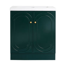 Load image into Gallery viewer, Contemporary Freestanding Bathroom Vanity With Resin Sink & Soft-Close Cabinet Doors