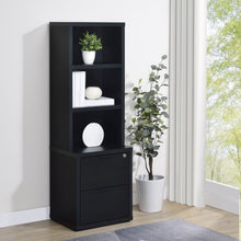 Load image into Gallery viewer, Geary - 3 Shelf Bookcase With USB Charging And Lockable Top Drawer