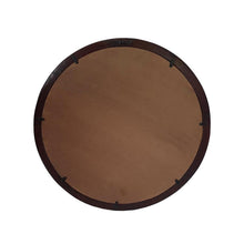 Load image into Gallery viewer, 20" Round Framed Accent Mirror - Dark Brown