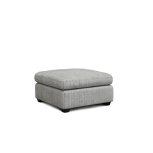 Load image into Gallery viewer, Corduroy Footstool - Gray / Black
