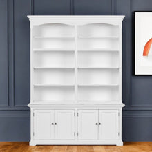 Load image into Gallery viewer, 65" Solid Wood Frame Dining Hutch With Fourteen Shelves - White