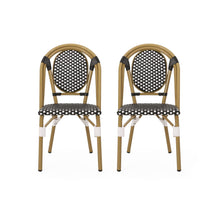 Load image into Gallery viewer, Outdoor Rattan And Aluminum French Bistro Chair Set