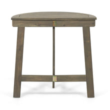 Load image into Gallery viewer, Outdoor Half Round Folding Acacia Wood Bistro Table