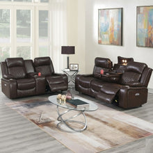 Load image into Gallery viewer, Power Motion Living Room Set With USB Port, Adjustable Headrest, Cup Holder