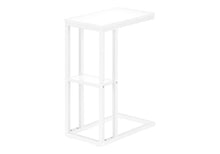 Load image into Gallery viewer, Accent Table, C - Shaped, Marble Look Contemporary & Modern Convenient Design
