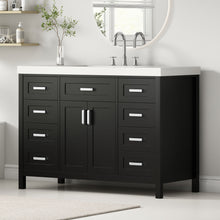 Load image into Gallery viewer, Bathroom Vanity With Sink, 2 Doors 8 Drawers, Soft Close System, Classic Design