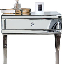 Load image into Gallery viewer, Mirrored Nightstand Drawer - Silver