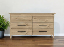 Load image into Gallery viewer, Four Drawer Double Dresser - Light Oak / White