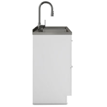 Load image into Gallery viewer, Shaker - Modern Wide Laundry Cabinet With Faucet And Sink - White