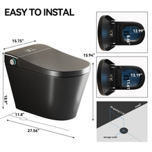 Load image into Gallery viewer, Smart Bidet Toilet With Auto Open / Close Seat, Warm Water Wash, Heated Seat, And Wireless Remote Control
