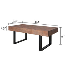 Load image into Gallery viewer, Rectangular Coffee Table With U-Shaped Legs Living Room - Multi