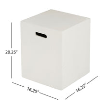 Load image into Gallery viewer, Modern Tank Holder Side Table With Smooth Concrete Surface