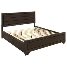 Load image into Gallery viewer, Kauffman - Queen Storage Panel Bed With Side Drawers - Dark Brown