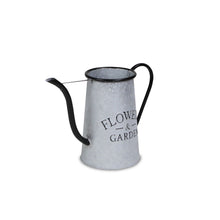 Load image into Gallery viewer, Galvanized Flowers Garden Decorative Watering Can - Black / Gray