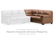 Load image into Gallery viewer, WillowBend - Caramel - RAF Sofa With Corner Wedge