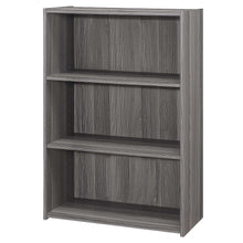 Load image into Gallery viewer, Adjustable Three Tier Bookcase - Gray