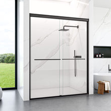 Load image into Gallery viewer, Modern Semi Frameless Double Sliding Shower Door
