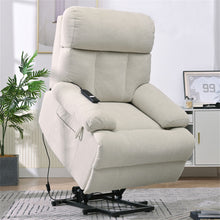 Load image into Gallery viewer, Oversized Power Lift Recliner Chai With Remote Control, Side Pocket, Spacious Seat