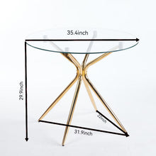Load image into Gallery viewer, Compact Dining Table With Glass Top