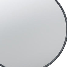 Load image into Gallery viewer, 32" Crowned Top Iron Framed Accent Mirror - Black