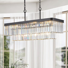 Load image into Gallery viewer, 33'' Chandelier Metal Ceiling Light - Black