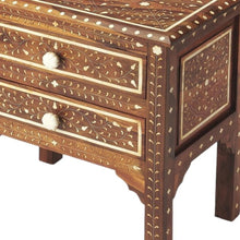 Load image into Gallery viewer, Solid Wood Frame Standard Accent Chest With Two Drawers - Brown And White