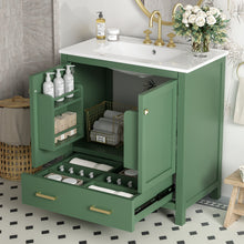 Load image into Gallery viewer, Bathroom Vanity With Single Sink, Combo Cabinet Undermount Sink, Bathroom Storage Cabinet With 2 Doors And A Drawer, Soft Closing, Multifunctional Storage, Solid Wood Frame