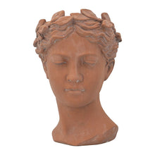 Load image into Gallery viewer, D7X11" Visage Head Bust Planter - Brown