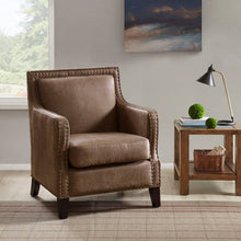 Load image into Gallery viewer, Shasta - Accent Chair With And Nail Buttons - Brown