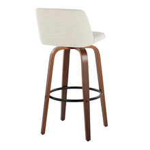 Load image into Gallery viewer, Toriano - Contemporary Fixed Height Barstool Swivel And Round Footrest (Set of 2)