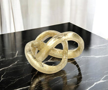 Load image into Gallery viewer, Modern Abstract Infinity Knot Tabletop Sculpture - Gold